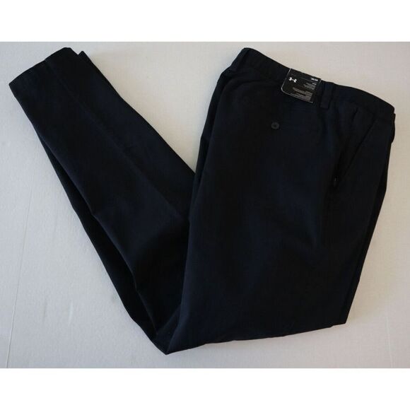 Under Armour 1370081 001 Men's Sz 36 x 34 Black Chino Tapered Leg Pants - Picture 6 of 9